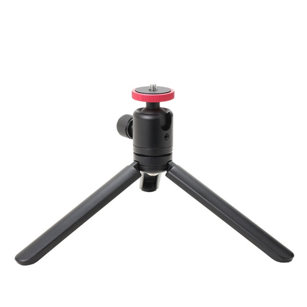 HILLOGEAR Metal Mini Table Tripod Stand With Ball Head Adapter 1/4 Screw