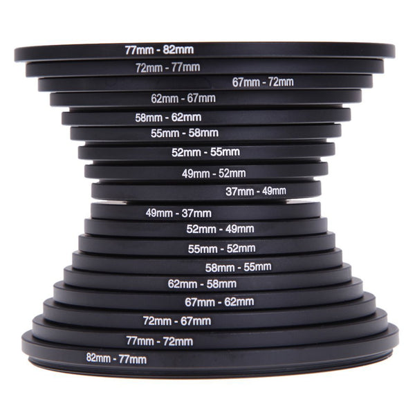 18pcs Filter Ring Adapter Set